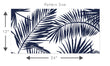 Load image into Gallery viewer, Blue vintage Mid-century modern palm tropical peel and stick wallpaper

