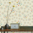 Load image into Gallery viewer, Vintage retro Mid-century modern starburst peel and stick wallpaper
