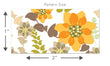 Load image into Gallery viewer, Antique vintage yellow floral botanical peel and stick wallpaper
