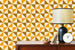 Load image into Gallery viewer, 60&#39;s vintage retro Mid-century modern geometric orange peel and stick wallpaper
