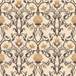 Load image into Gallery viewer, Antique Victorian pink damask floral peel and stick wallpaper
