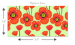 Load image into Gallery viewer, Vintage Mid-century modern orange floral fabric peel and stick wallpaper
