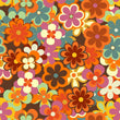 Load image into Gallery viewer, Vintage retro floral fabric peel and stick wallpaper
