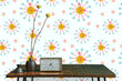 Load image into Gallery viewer, Mid century modern retro fabric peel and stick wallpaper
