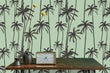 Load image into Gallery viewer, Vintage retro palm trees peel and stick wallpaper
