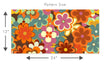 Load image into Gallery viewer, Vintage retro floral fabric peel and stick wallpaper
