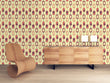 Load image into Gallery viewer, Mid century modern retro geometric fabric peel and stick wallpaper
