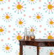 Load image into Gallery viewer, Mid century modern retro fabric peel and stick wallpaper
