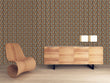 Load image into Gallery viewer, Vintage retro Mid century modern geometric peel and stick wallpaper
