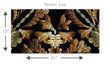 Load image into Gallery viewer, Victorian baroque black and gold fabric peel and stick wallpaper
