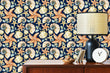 Load image into Gallery viewer, Nautical sea shells and starfish beach house fabric peel and stick wallpaper

