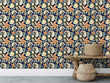 Load image into Gallery viewer, Nautical sea shells and starfish beach house fabric peel and stick wallpaper
