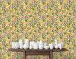 Load image into Gallery viewer, Chintz floral antique Victorian fabric peel and stick wallpaper
