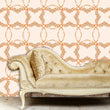 Load image into Gallery viewer, Antique Victorian pink fabric peel and stick wallpaper

