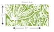 Load image into Gallery viewer, Farmhouse style floral green fabric peel and stick wallpaper
