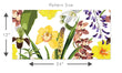 Load image into Gallery viewer, Green and yellow flower garden fabric peel and stick wallpaper
