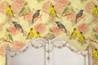 Load image into Gallery viewer, Victorian bird pink floral fabric peel and stick wallpaper

