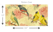 Load image into Gallery viewer, Victorian bird pink floral fabric peel and stick wallpaper
