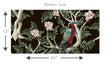 Load image into Gallery viewer, Chinoiserie dark floral botanical fabric peel and stick wallpaper
