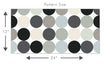 Load image into Gallery viewer, Black and white polka dot fabric peel and stick wallpaper
