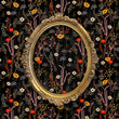 Load image into Gallery viewer, Dark floral botanical fabric peel and stick wallpaper
