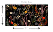 Load image into Gallery viewer, Dark floral botanical fabric peel and stick wallpaper
