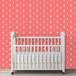 Load image into Gallery viewer, Pink vintage retro starburst fabric peel and stick wallpaper
