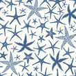 Load image into Gallery viewer, Blue starfish nautical fabric peel and stick wallpaper
