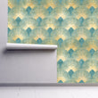 Load image into Gallery viewer, Art Deco Wallpaper, Art Nouveau Wallpaper, Geometric Wallpaper, Antique Wallpaper, Peel and Stick Wallpaper, Fabric Wallpaper
