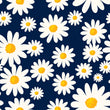 Load image into Gallery viewer, Blue and yellow floral daisy fabric peel and stick wallpaper
