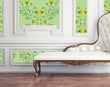 Load image into Gallery viewer, Antique vintage green and yellow floral fabric peel and stick wallpaper
