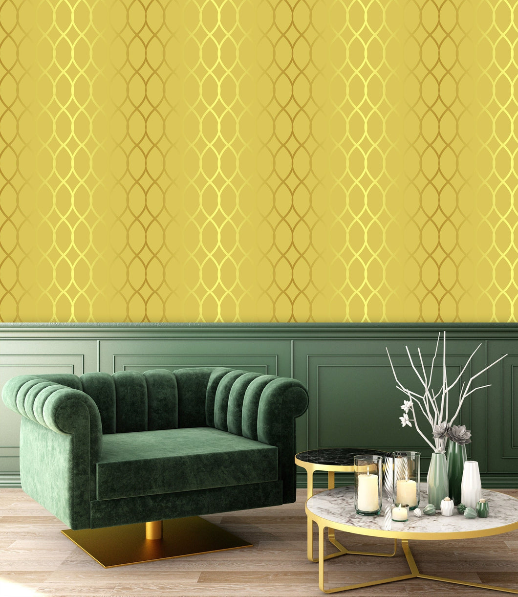 Art Deco Wallpaper, Gold Wallpaper, Antique Wallpaper, Geometric Wallpaper, Peel and Stick Wallpaper, Elegant Wallpaper, Fabric Wallpaper