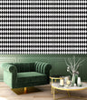Load image into Gallery viewer, Black and White Wallpaper, Harlequin Wallpaper, Geometric Wallpaper, Peel and Stick Wallpaper, Checkered Wallpaper, Fabric Wallpaper
