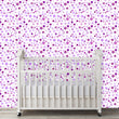 Load image into Gallery viewer, Purple squares geometric girl room fabric peel and stick wallpaper
