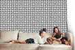 Load image into Gallery viewer, Geometric Wallpaper, Modern Wallpaper, Grey Wallpaper, Peel and Stick Wallpaper, Farmhouse Wallpaper, Fabric Wallpaper
