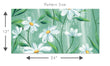 Load image into Gallery viewer, Blue floral daisy garden fabric peel and stick wallpaper
