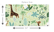 Load image into Gallery viewer, Giraffe zoo animal safari boy&#39;s room wallpaper
