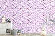 Load image into Gallery viewer, Purple squares geometric girl room fabric peel and stick wallpaper
