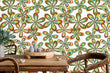 Load image into Gallery viewer, Vintage retro colorful floral fabric peel and stick wallpaper
