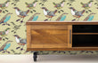 Load image into Gallery viewer, Bird Wallpaper, Garden Wallpaper, Cottage Wallpaper, Botanical Wallpaper, Peel and Stick Wallpaper, Fabric Wallpaper

