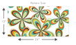 Load image into Gallery viewer, Vintage retro colorful floral fabric peel and stick wallpaper
