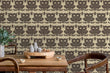 Load image into Gallery viewer, Cottage woodland owl fabric peel and stick wallpaper
