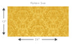 Load image into Gallery viewer, Gold Victorian damask fabric peel and stick wallpaper
