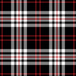 Load image into Gallery viewer, Black and red plaid country fabric peel and stick wallpaper
