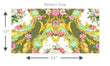 Load image into Gallery viewer, Antique Victorian green and gold ornate floral fabric peel and stick wallpaper
