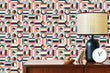 Load image into Gallery viewer, Vintage retro Mid-century modern fabric peel and stick wallpaper
