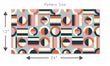 Load image into Gallery viewer, Vintage retro Mid-century modern fabric peel and stick wallpaper
