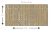 Load image into Gallery viewer, Antique gold and grey Art Deco fabric peel and stick wallpaper
