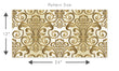 Load image into Gallery viewer, Antique Wallpaper, Victorian Wallpaper, Damask Wallpaper, Gold Wallpaper, Baroque Wallpaper, Vintage, Ornate, Fabric Peel &amp; Stick Wallpaper
