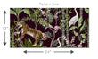 Load image into Gallery viewer, Black and green rainforest Jungle animals fabric peel and stick wallpaper
